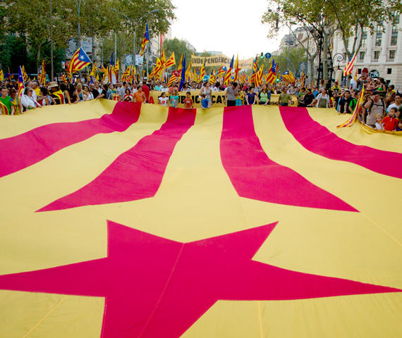 In Kataloniens Hauptstadt Barcelona sind Demonstrationen für die Unabhängigkeit von Spanien derzeit an der Tagesordnung.