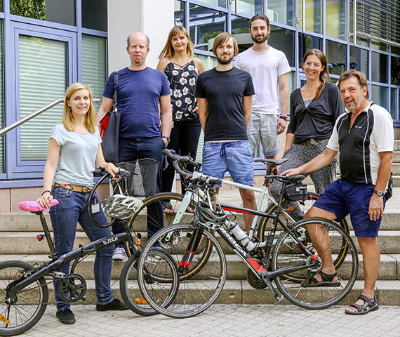 Ein Teil des Stadtradeln-Teams des ZEW.