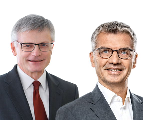 Composit-Bild von Dr. Müller und Dr. Rheinboldt