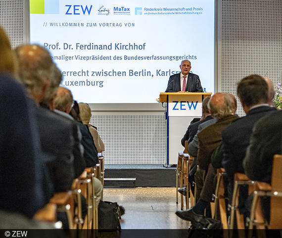 ormer Vice-President of the Federal Constitutional Court talks about European tax law at ZEW