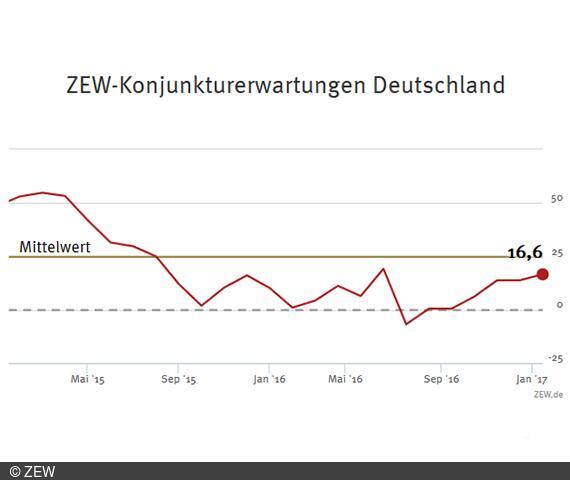 ZEW-Konjunkturerwartungen für Deutschland Januar 2017 