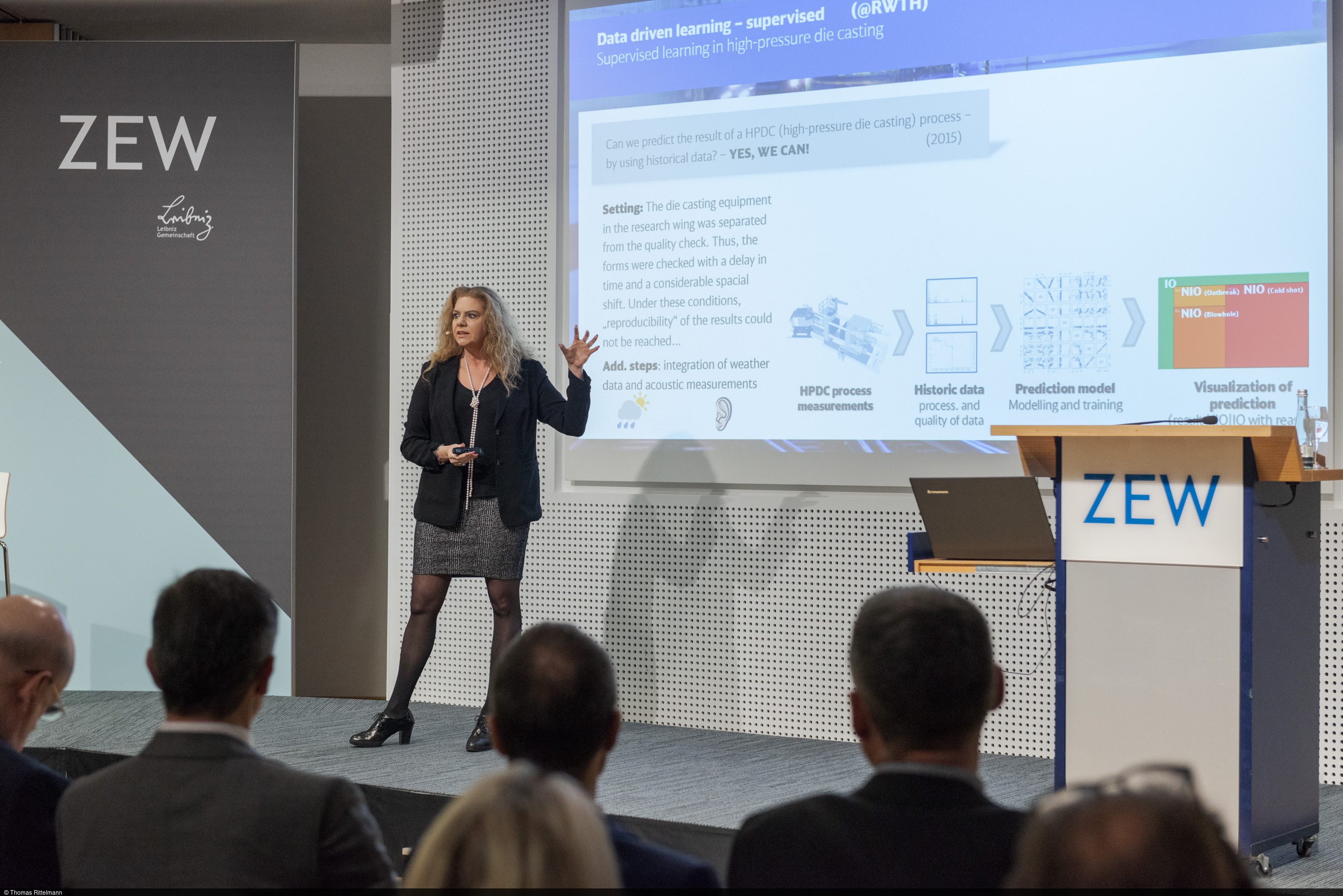 Sabina Jeschke spricht am ZEW über die Rolle der Künstlichen Intelligenz in der Digitalisierung.