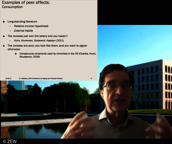 Professor Michael Haliassos from the Goethe University Frankfurt on peer effects in household financial analysis.