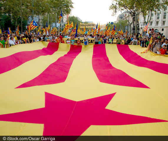 In Kataloniens Hauptstadt Barcelona sind Demonstrationen für die Unabhängigkeit von Spanien derzeit an der Tagesordnung.