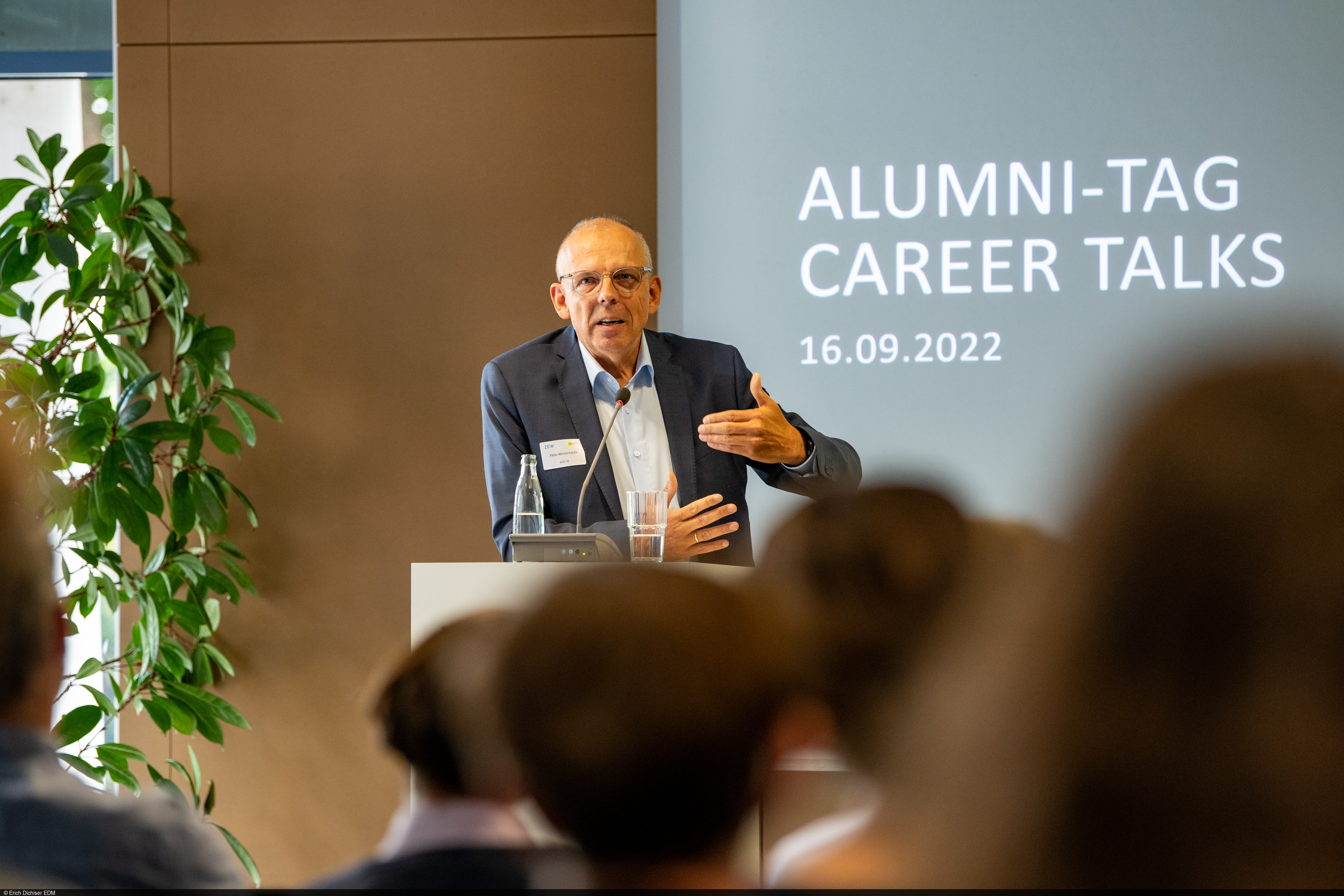 Peter Westerheide beim Alumni-Tag am ZEW