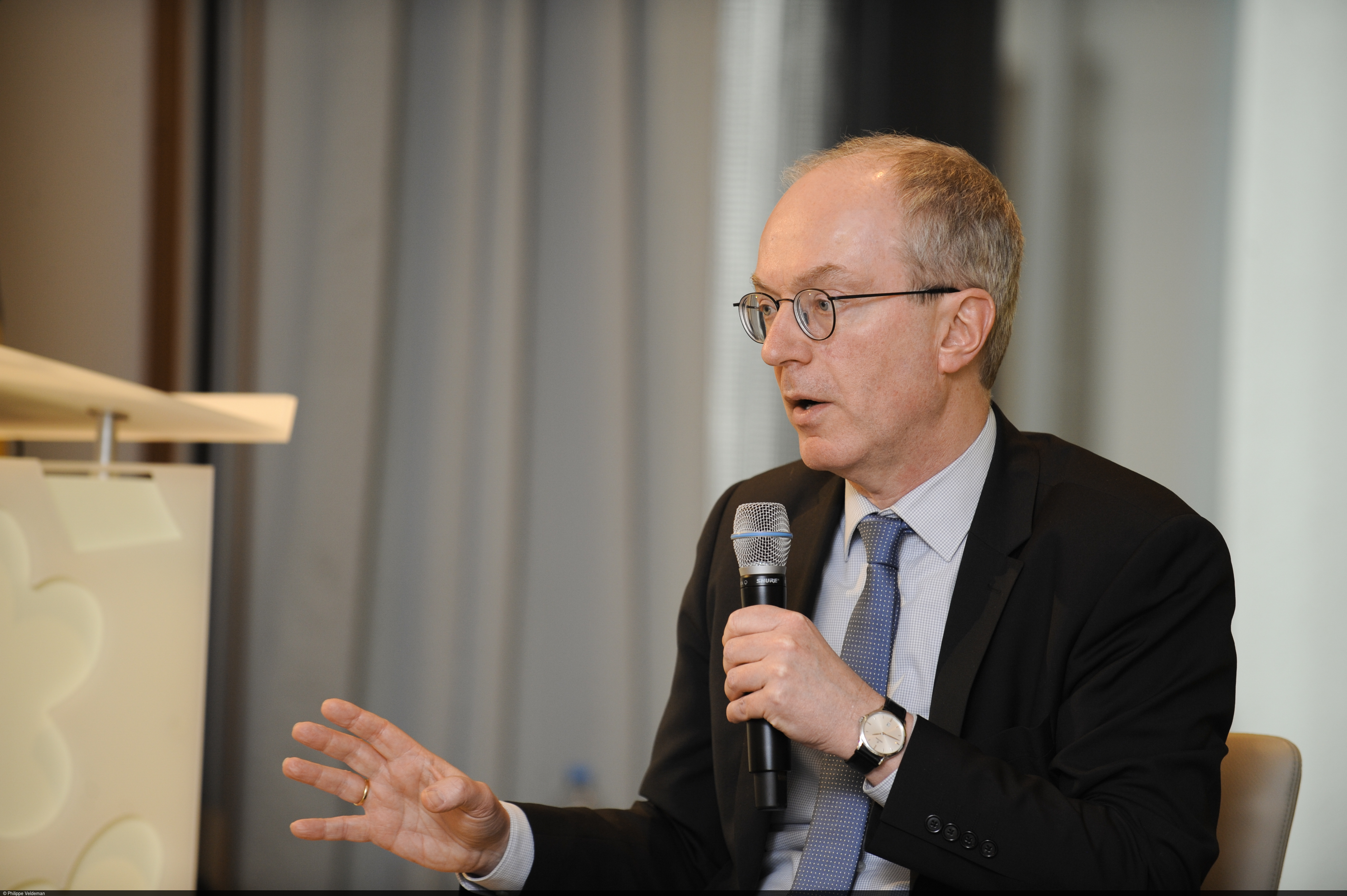 Prof. Dr. Friedrich Heinemann bei der Lunch Debate am ZEW.