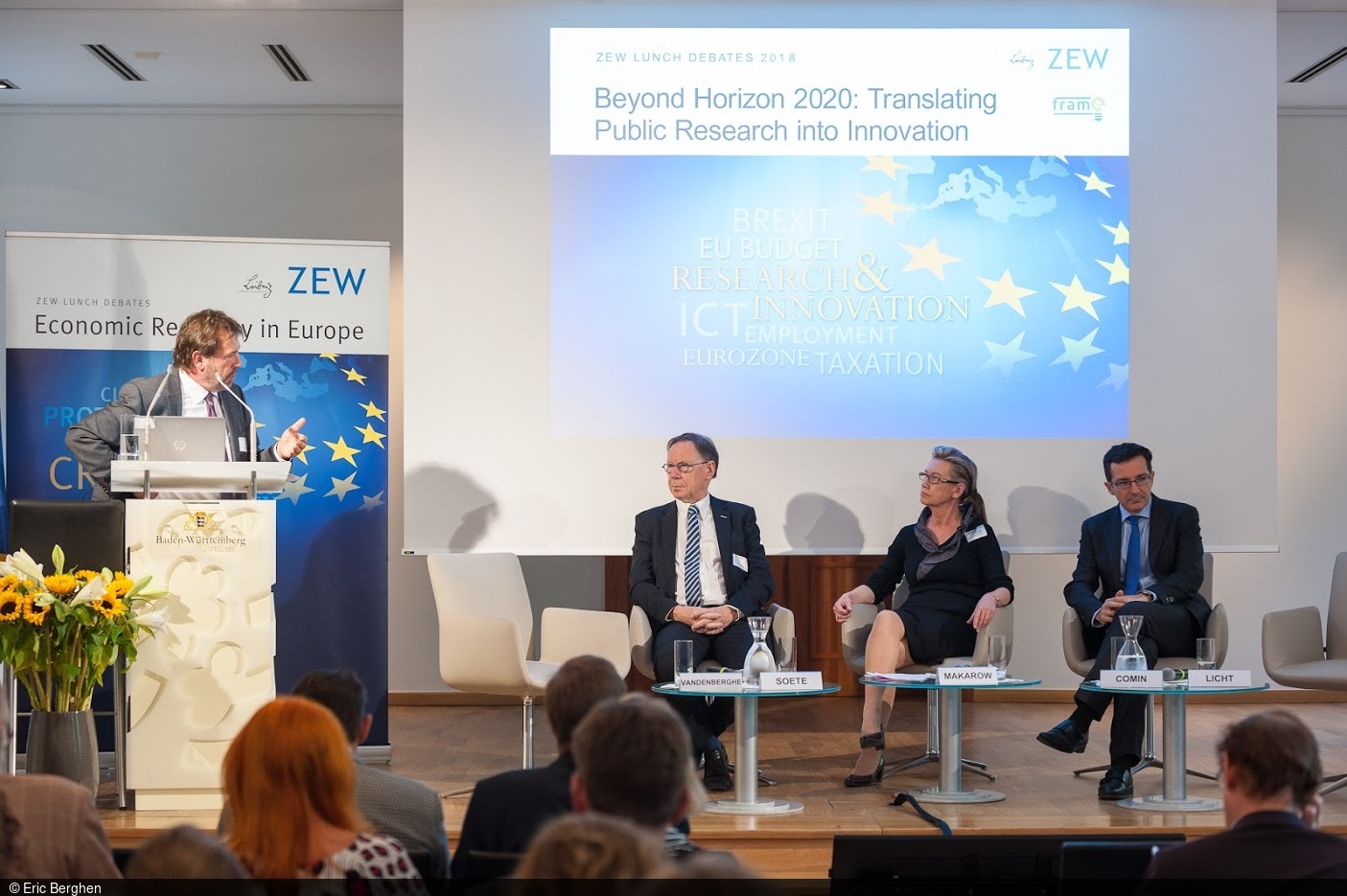 Die Rahmenbedingungen der EU-Forschungsförderung standen im Fokus der ZEW Lunch Debate.