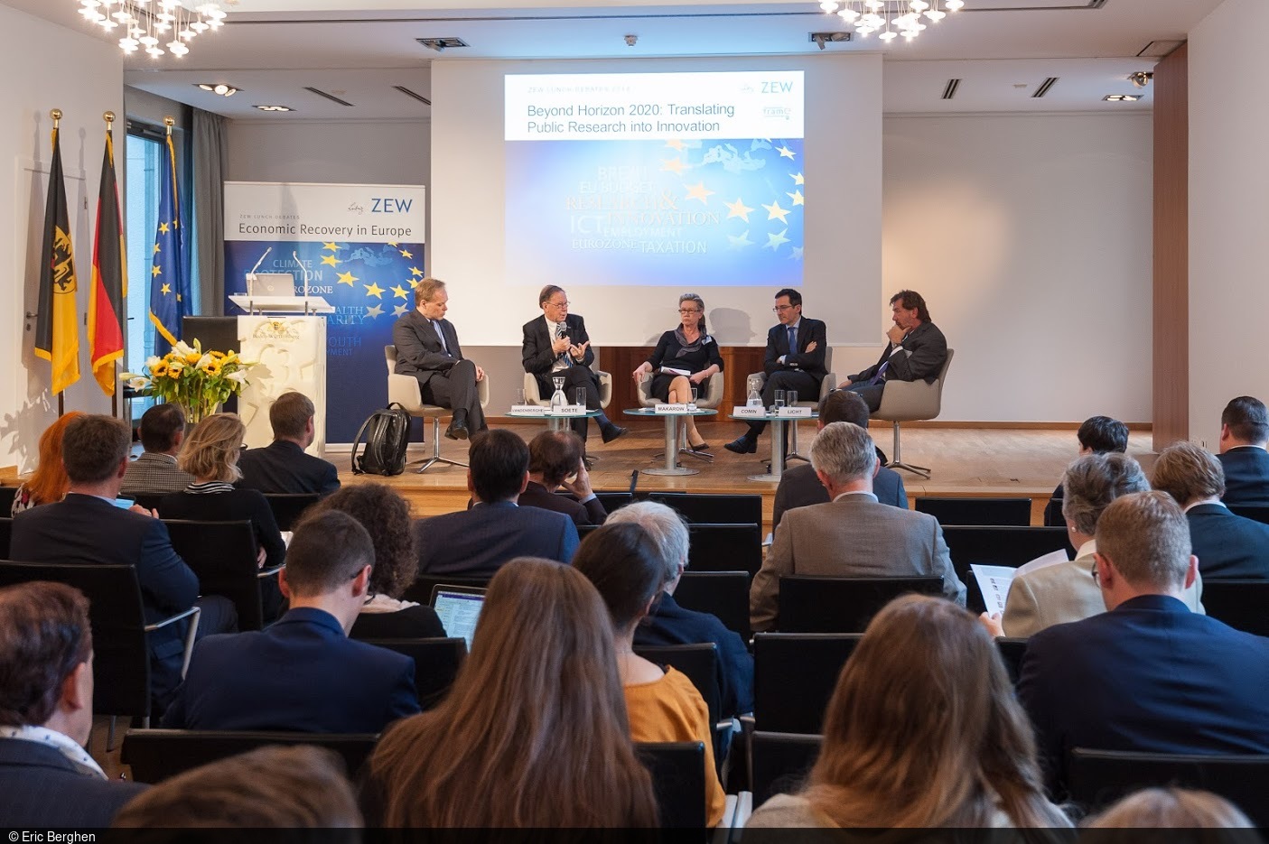 Die Themen der Lunch Debate am ZEW waren Forschung und Innovation in Europa.