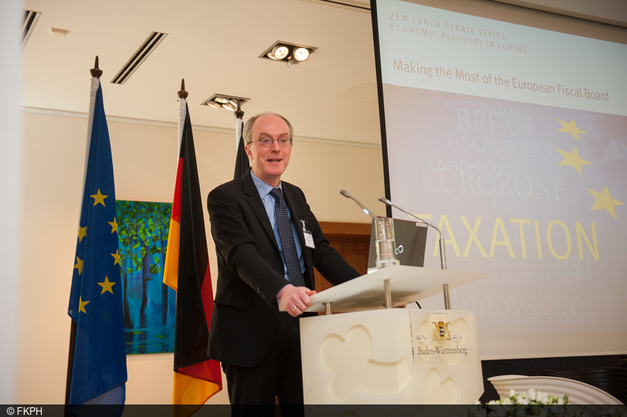 Friedrich Heinemann during his presentation at the ZEW Lunch Debate in Brussels