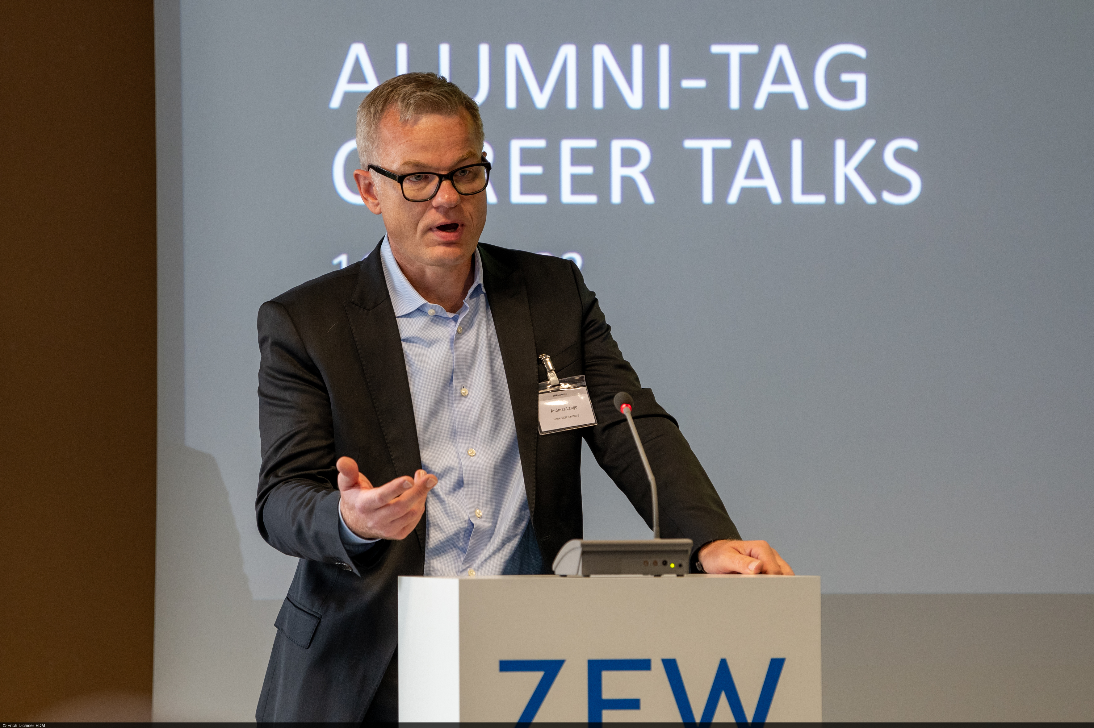Andreas Lange beim Alumni-Tag am ZEW
