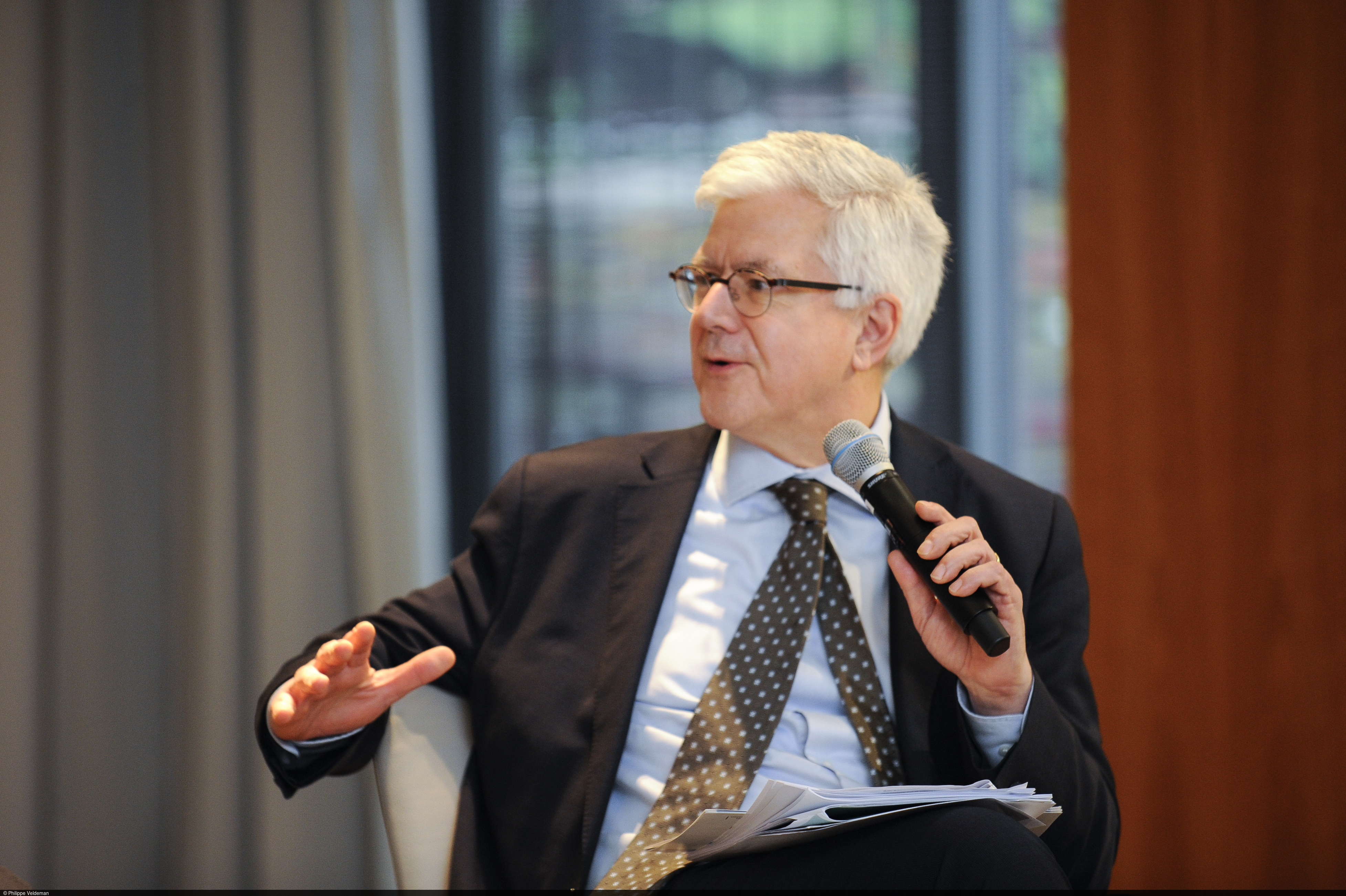 Marcel Haag bei der Lunch Debate am ZEW.