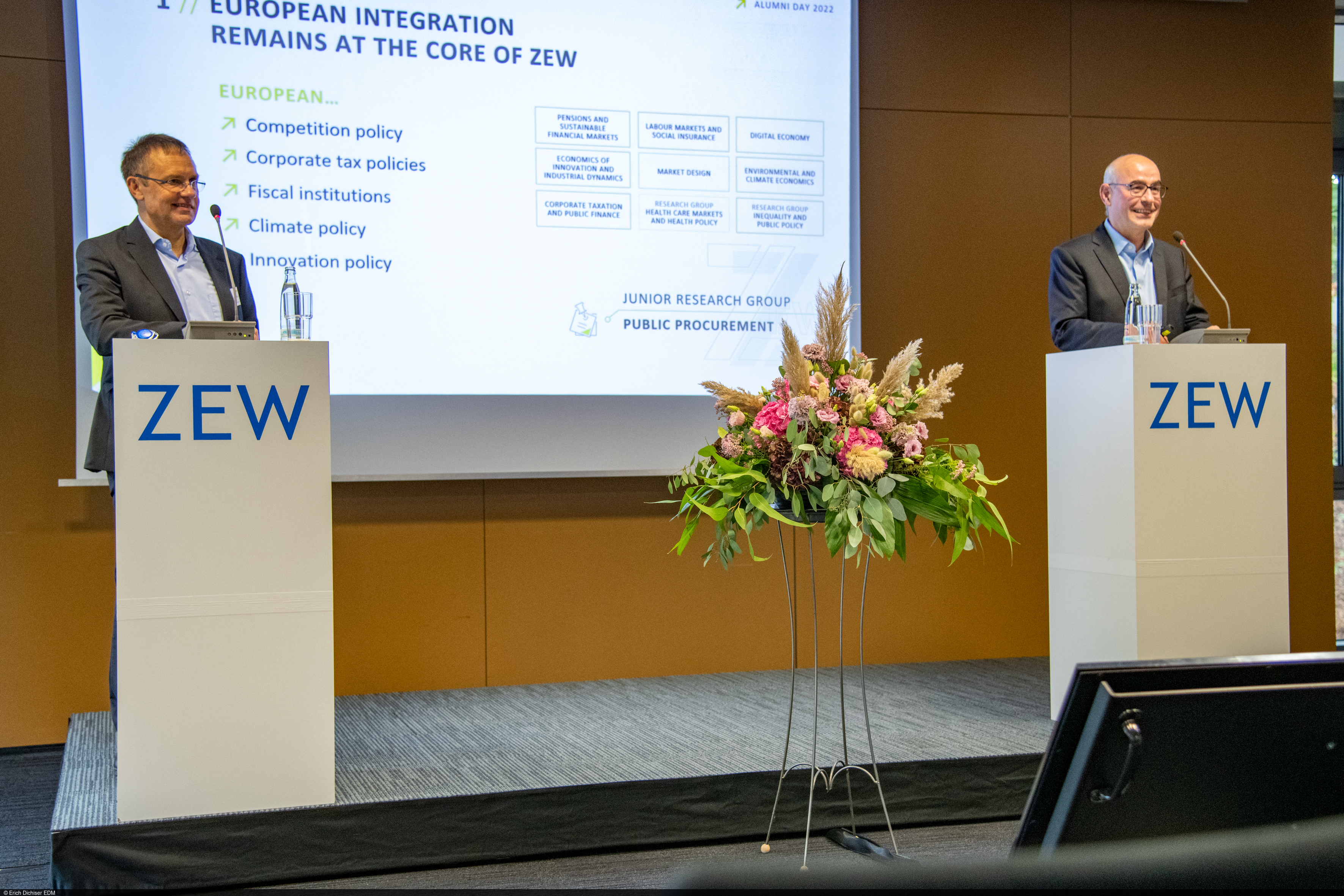 Präsentation der Entwicklung des ZEW am Alumni-Tag