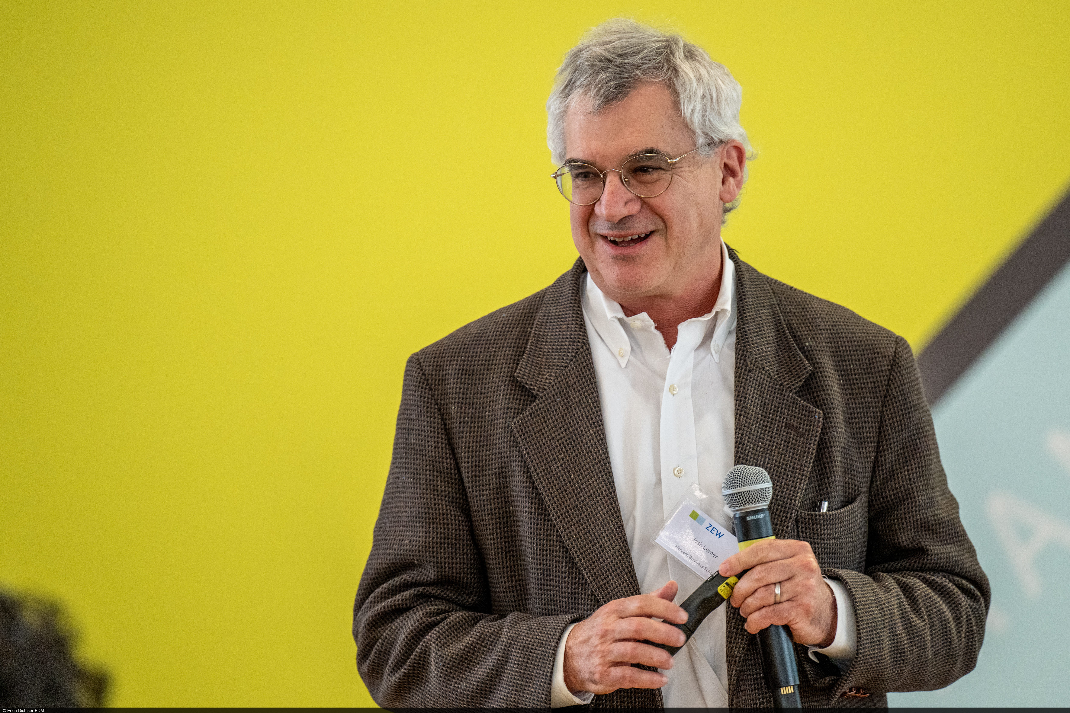 Josh Lerner von der Harvard Business School während seiner Keynote über Wagniskapitalinvestitionen