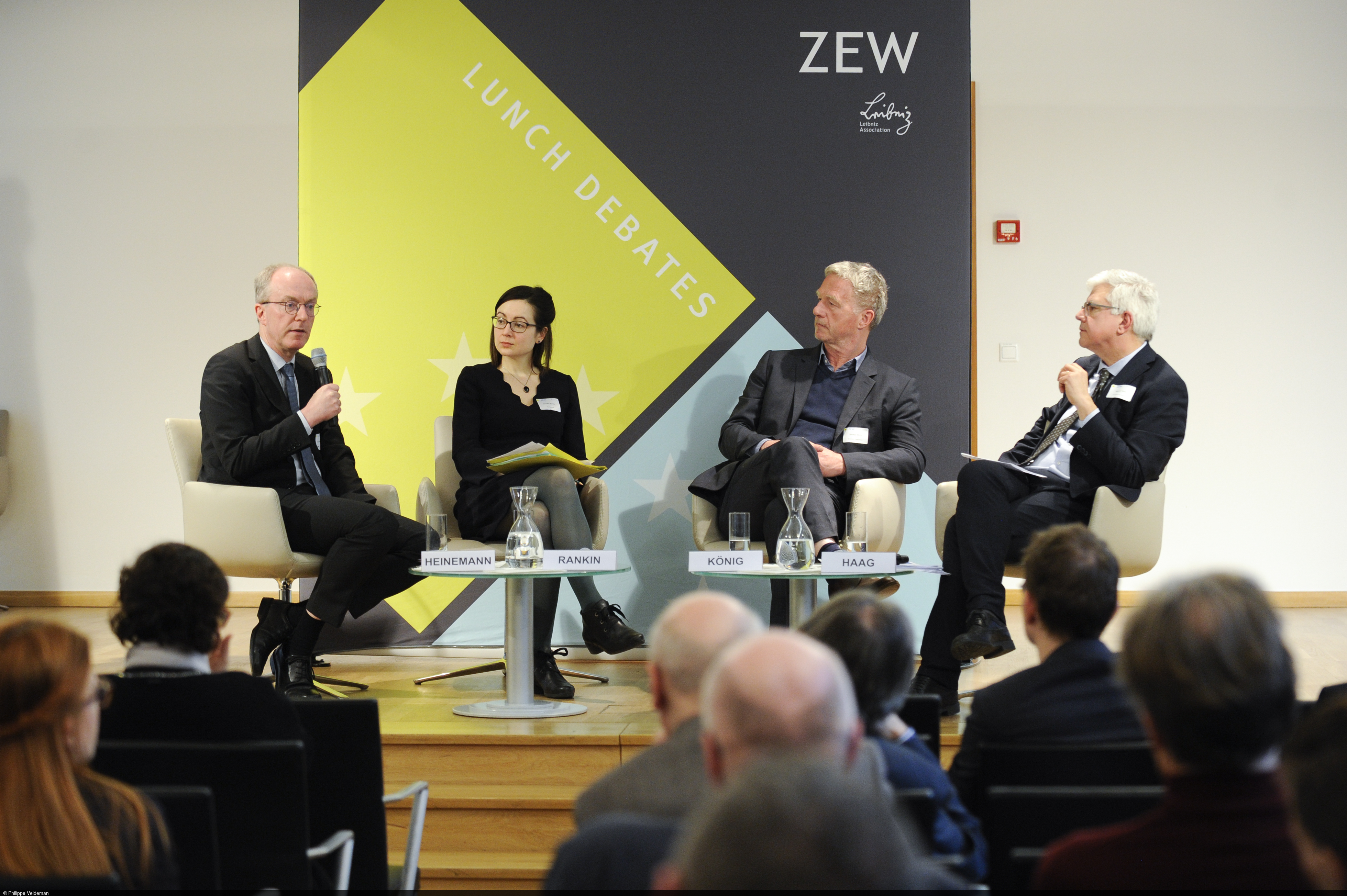 Zahlreiche Gäste nahmen an der ZEW Lunch Debate und der anschließenden Podiumsdiskussion teil.