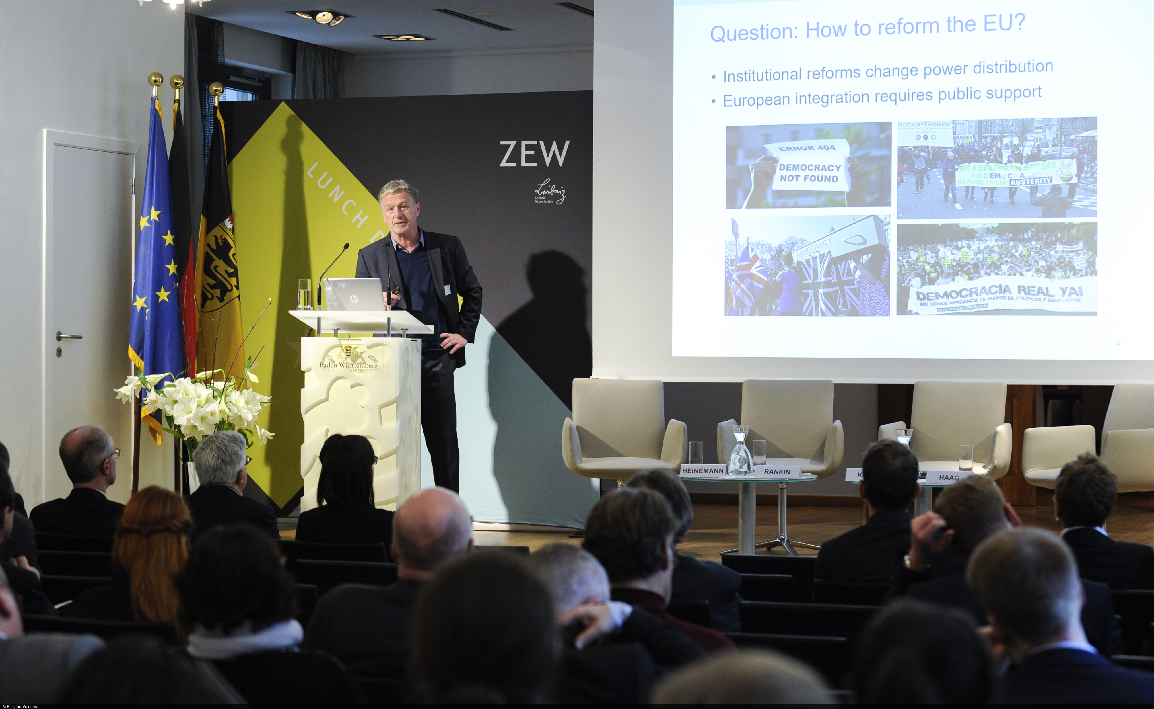 Zahlreiche Gäste nahmen an der ZEW Lunch Debate und der anschließenden Podiumsdiskussion teil.