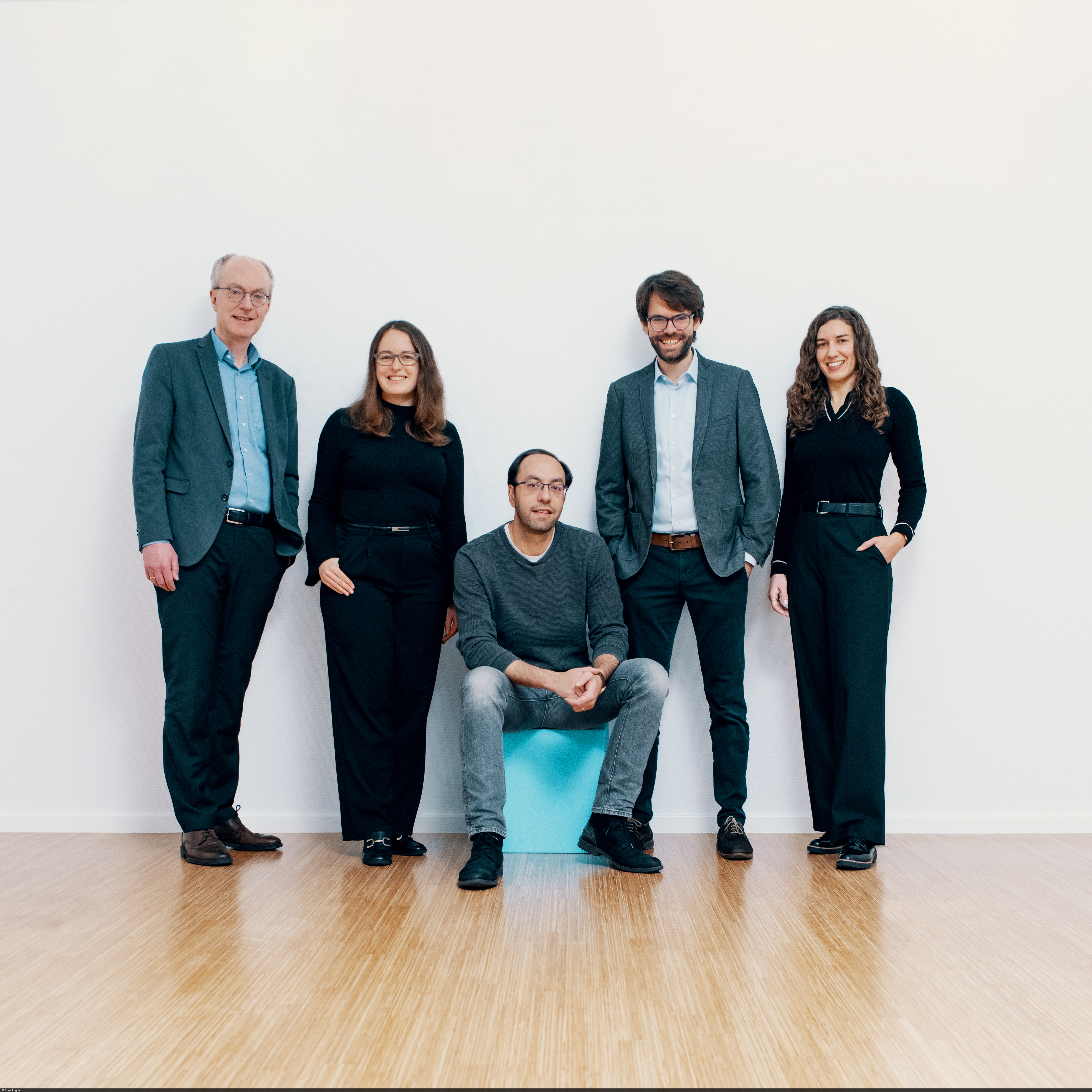 Prof. Dr. Friedrich Heinemann, Dr. Daniela Steinbrenner, Prof. Dr. Zareh Asatryan, Dr. Albrecht Bohne und Karina Kindler aus dem ZEW-Forschungsbereich „Unternehmensbesteuerung und öffentliche Finanzwirtschaft“ (v. l. n. r.)