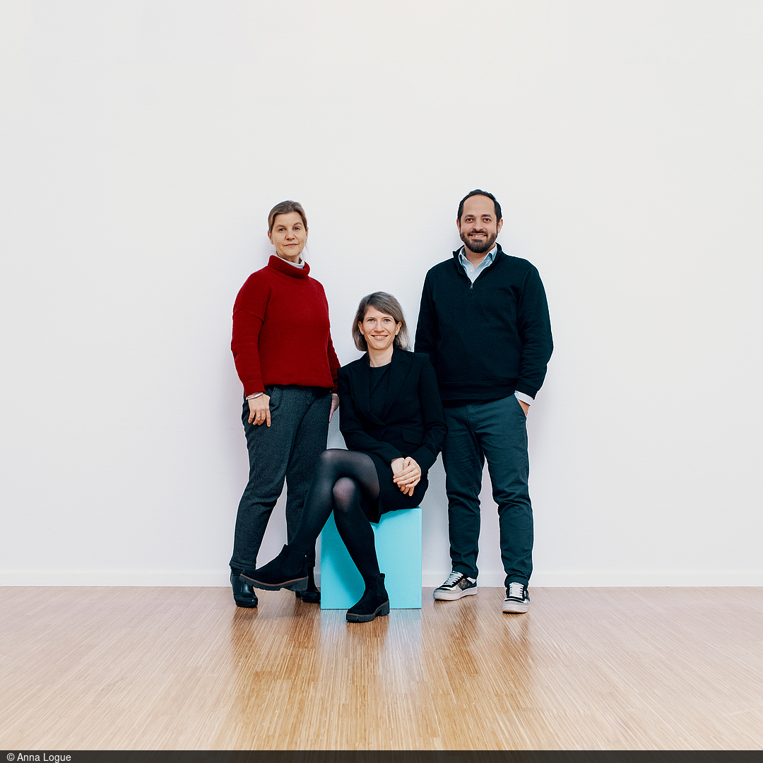 Katrin Müller, Christina Janik, Daniel Scheuermann (from left to right)
