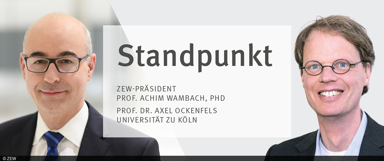 Bildmontage von ZEW-Präsident Achim Wambach und Axel Ockenfels von der Universität zu Köln