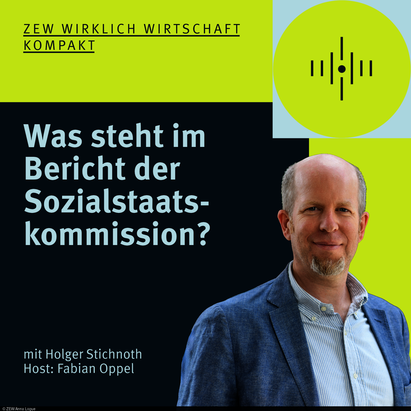 Thumbnail zum ZEW-Podcast über den Bericht der Sozialstaatskommission