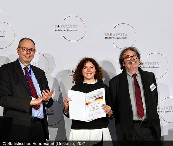 Christina Meyer erhält den Förderpreis des Statistischen Bundesamtes für ihre Masterarbeit..