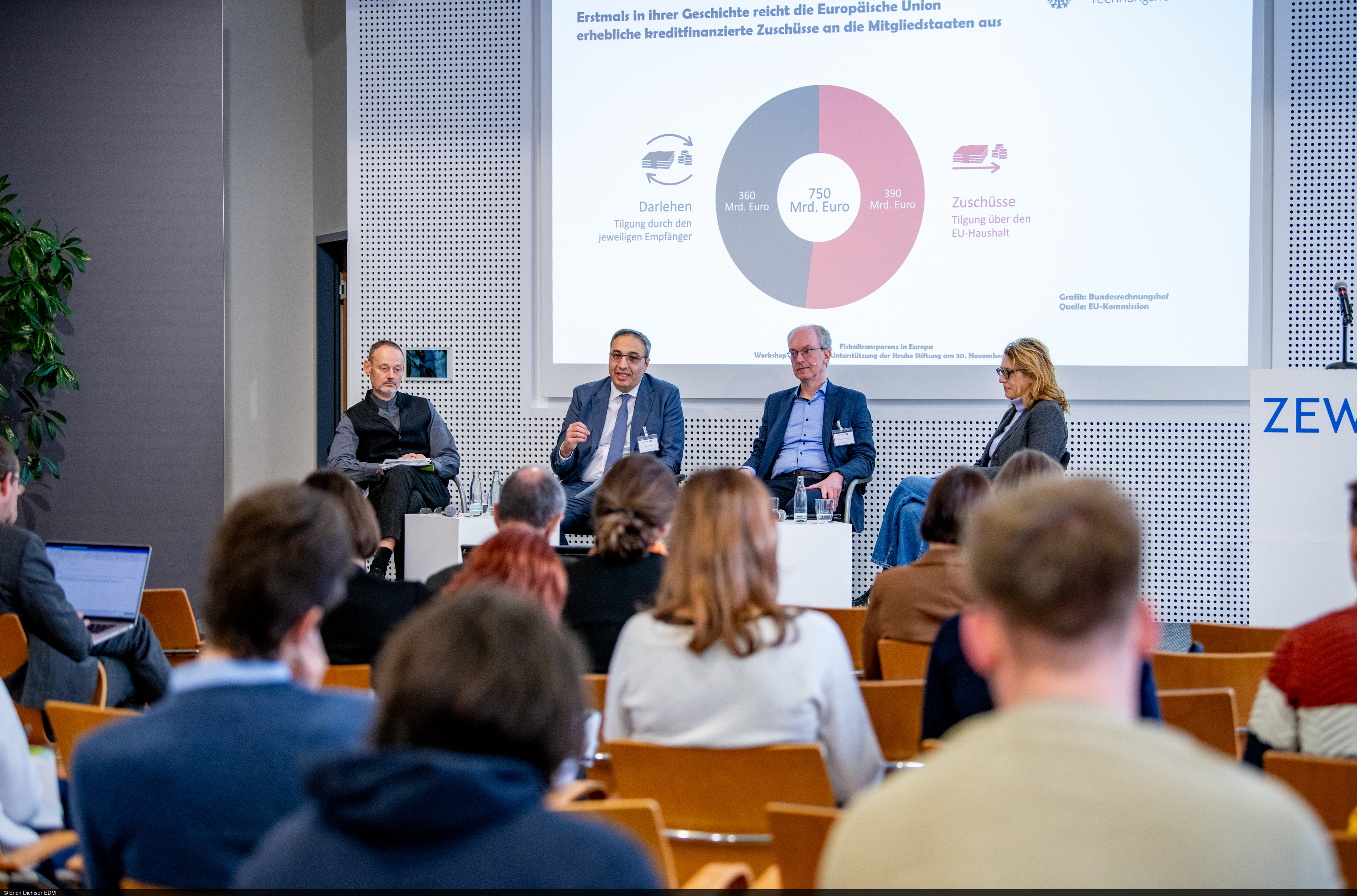 From left to right: Karsten Wendorff, Ahmed Demir, Friedrich Heinemann und Silke Wettach.