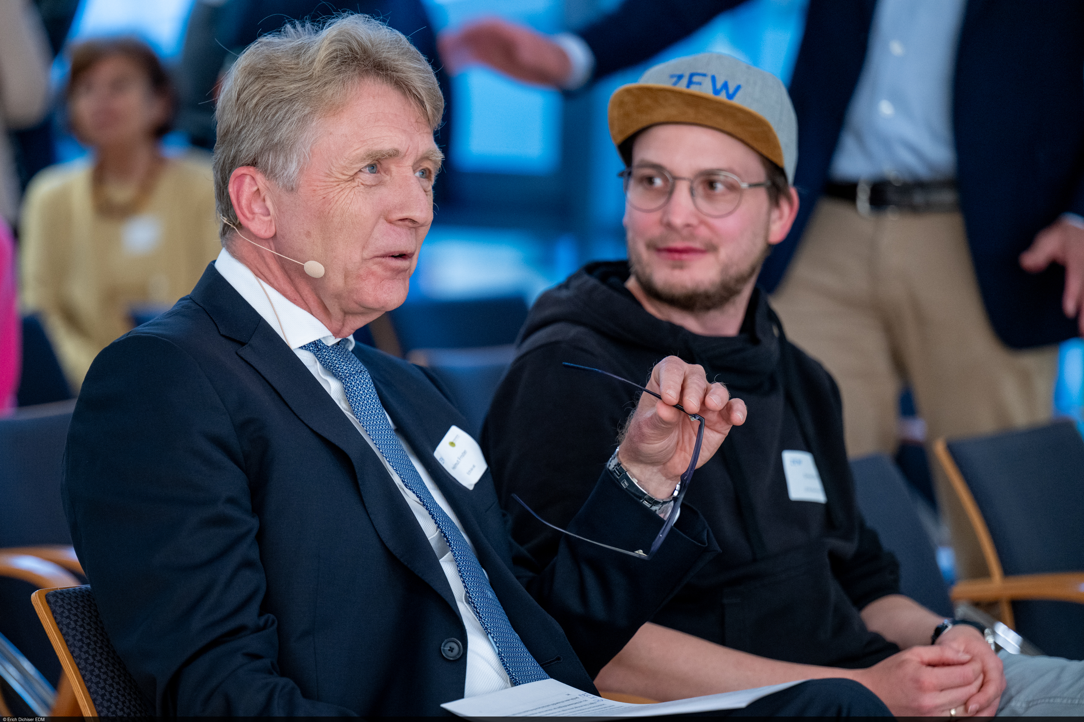 Prof. Dr. Helmut Frister und Prof. Dr. Simon Reif, Leiter der ZEW-Forschungsgruppe „Gesundheitsmärkte und Gesundheitspolitik“