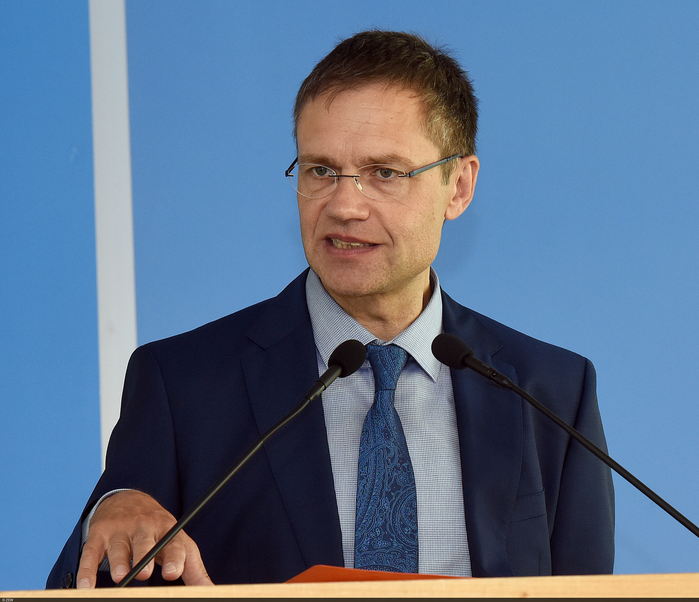 Thomas Kohl während seiner Ansprache zur Amtsübergabe der ZEW-Präsidentschaft an Achim Wambach