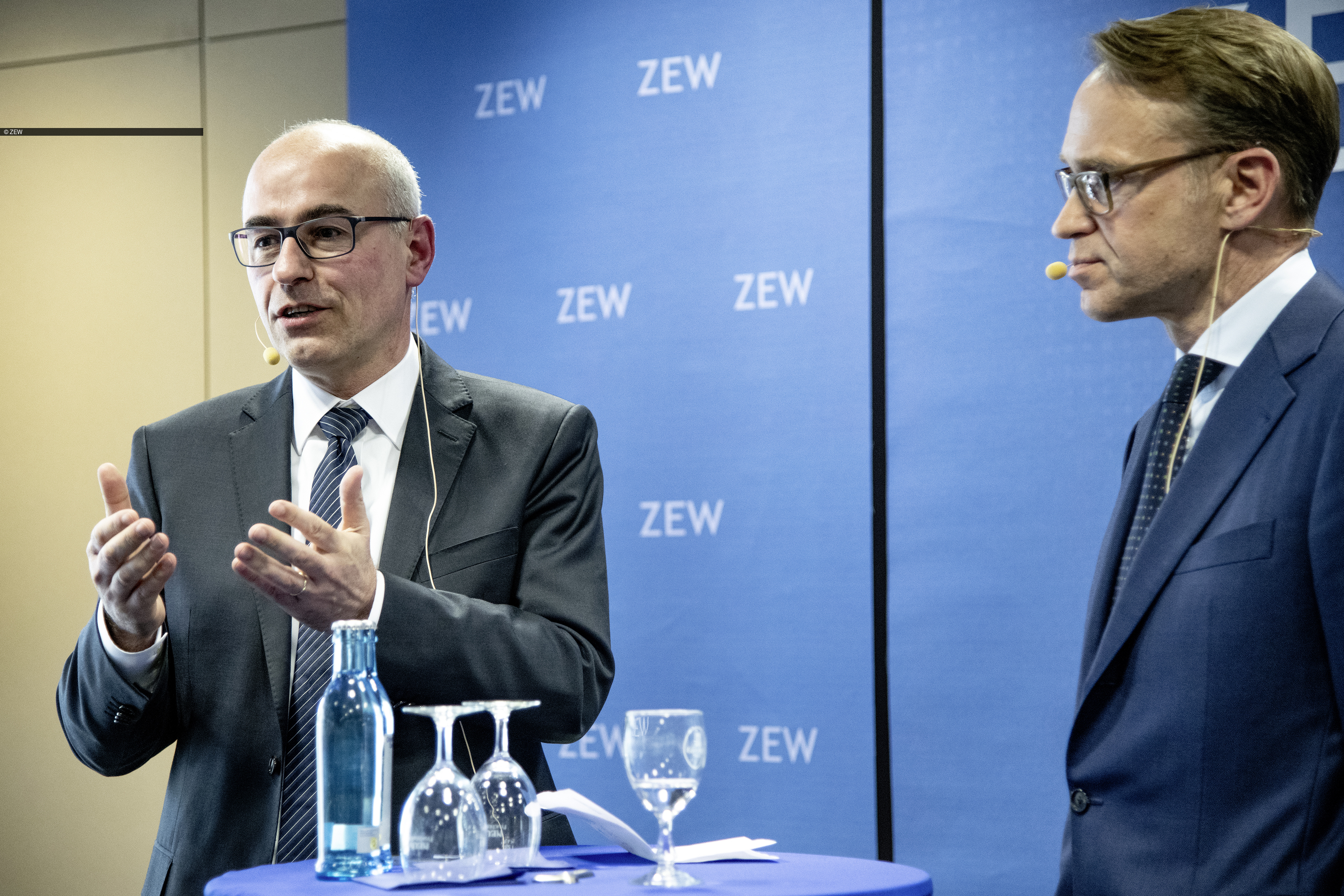 ZEW President Achim Wambach hosts the lecture of Bundesbank President Jens Weidmann at the ZEW