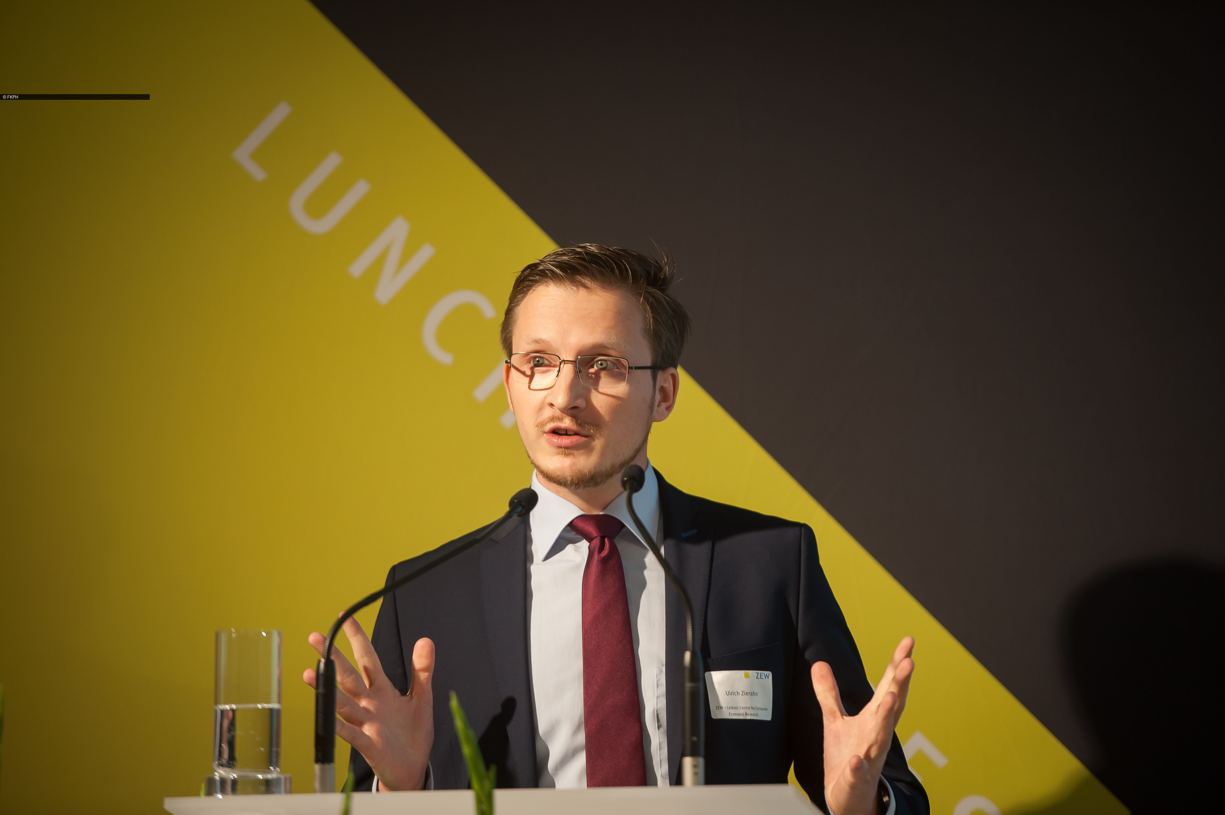 Ulrich Zierahn at ZEW Lunch Debate on digitalization at the workplace 