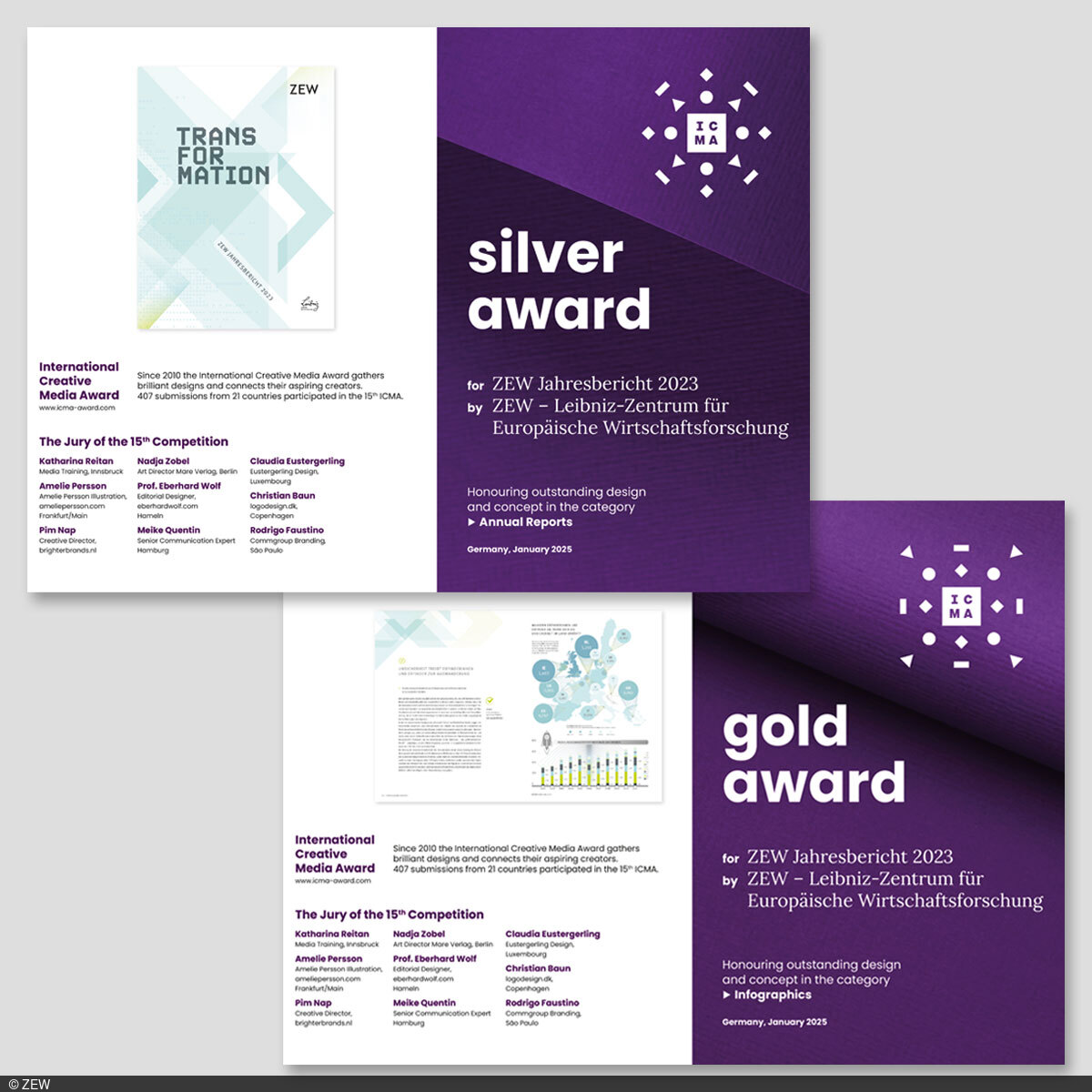 Abbildung Award-Urkunden