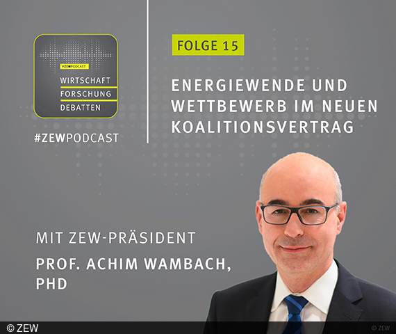 Bild von ZEW-Präsident Prof. Achim Wambach, PhD, im #ZEWPodcast 