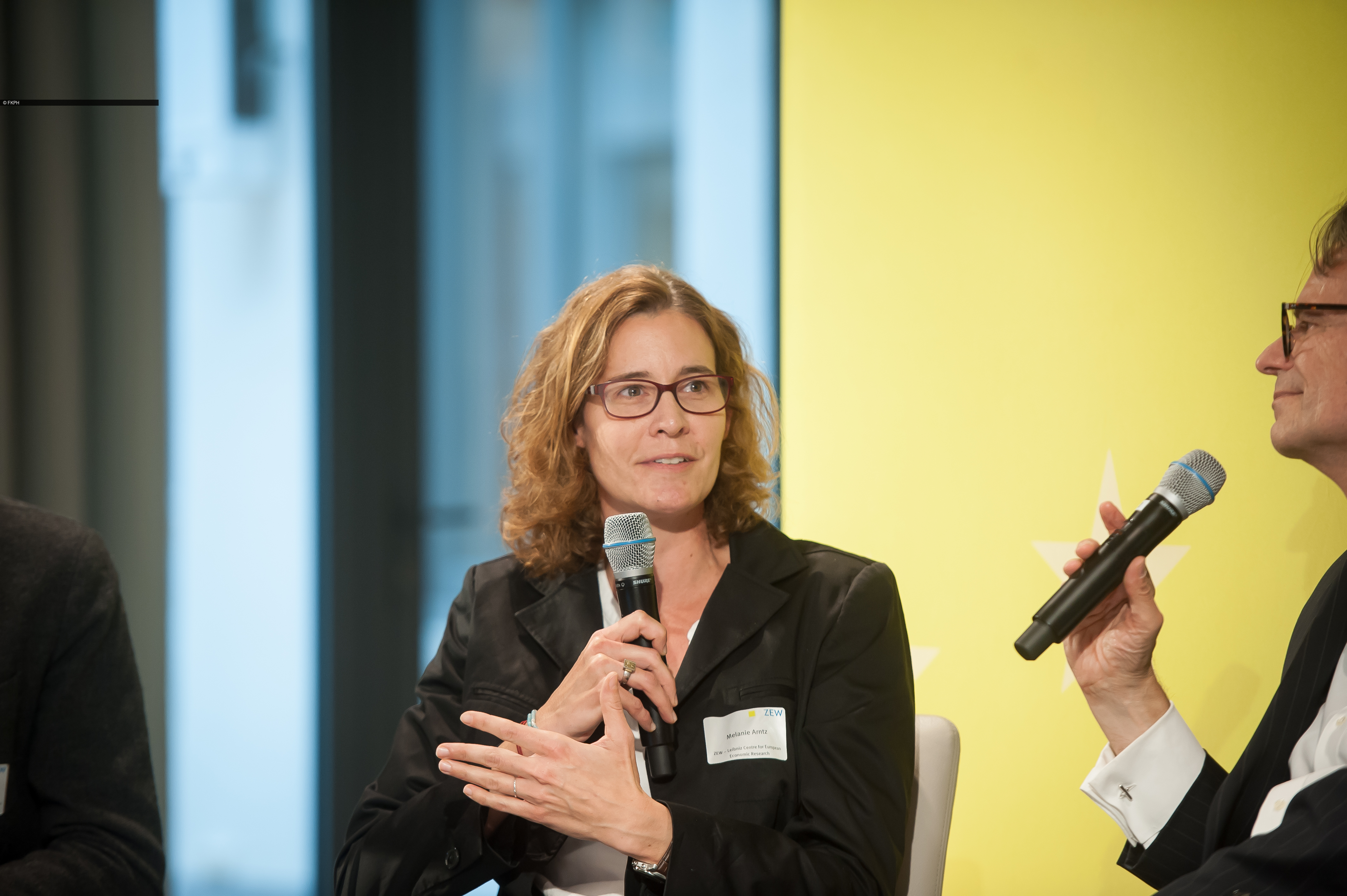 Melanie Arntz discusses digitalization at the workplace during ZEW Lunch Debate